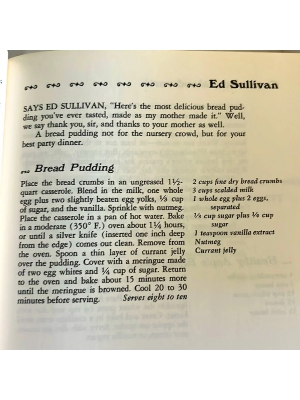 1967 The Sweet Taste of Success Collection of Celebrity Desserts